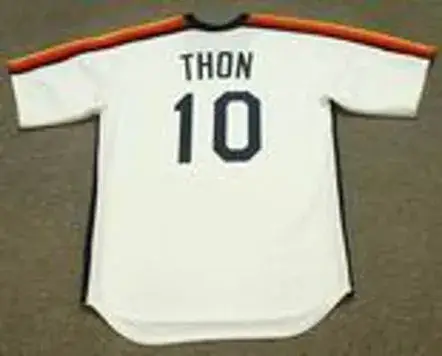 DICKIE THON Houston Astros 1986 Majestic Cooperstown Throwback Baseball Jersey 