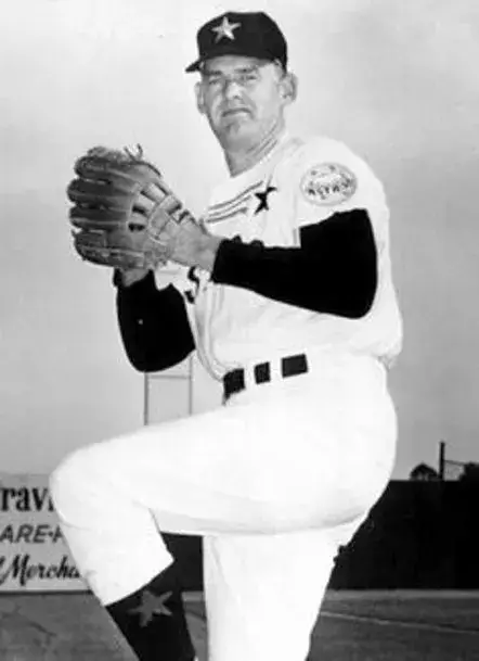 DON LARSEN Houston Astros 1965 Majestic Cooperstown Home Jersey 