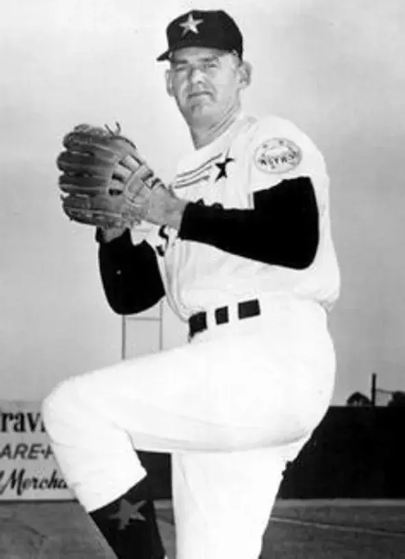 DON LARSEN Houston Astros 1965 Majestic Cooperstown Home Jersey 