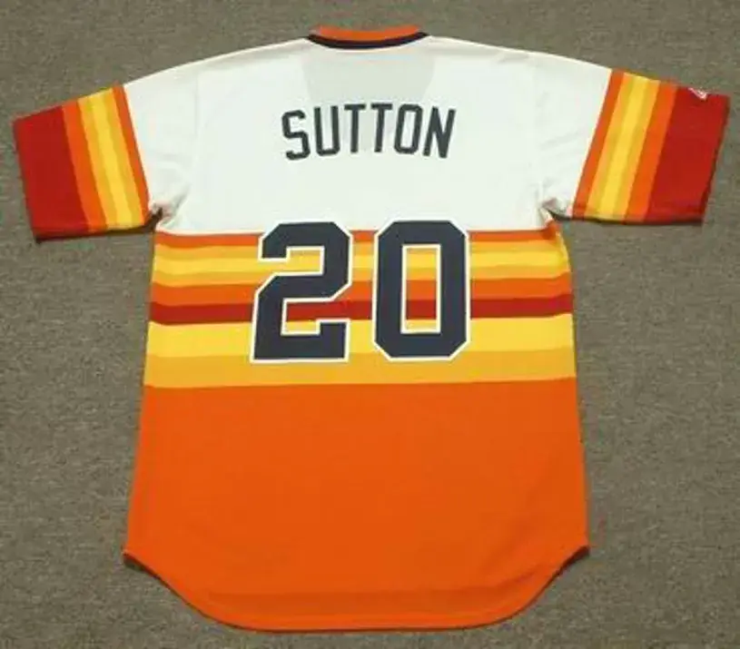 DON SUTTON Houston Astros 1981 Majestic Cooperstown Throwback Baseball Jersey 