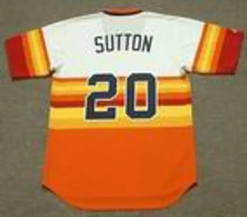 DON SUTTON Houston Astros 1981 Majestic Cooperstown Throwback Baseball Jersey 