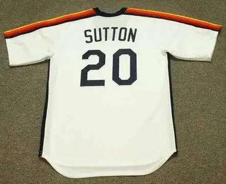 DON SUTTON Houston Astros 1982 Majestic Cooperstown Throwback Baseball Jersey 