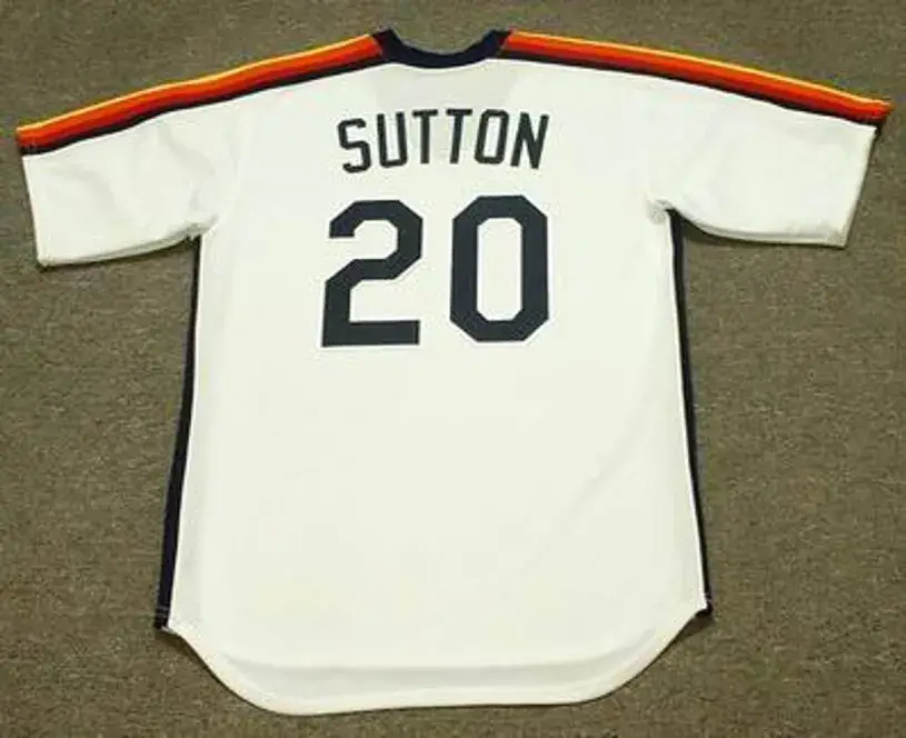 DON SUTTON Houston Astros 1982 Majestic Cooperstown Throwback Baseball Jersey 