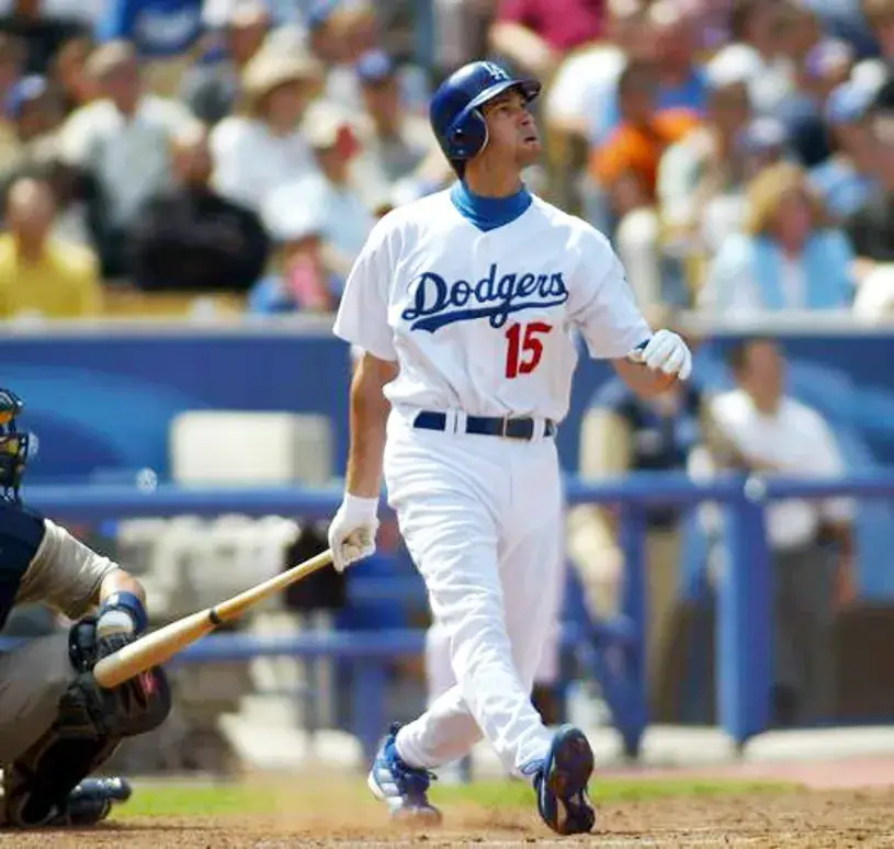 SHAWN GREEN Los Angeles Dodgers 2000 Home Majestic Throwback Baseball Jersey 