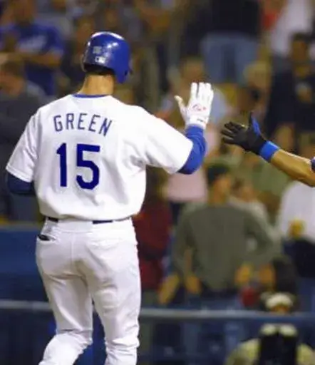 SHAWN GREEN Los Angeles Dodgers 2000 Home Majestic Throwback Baseball Jersey 