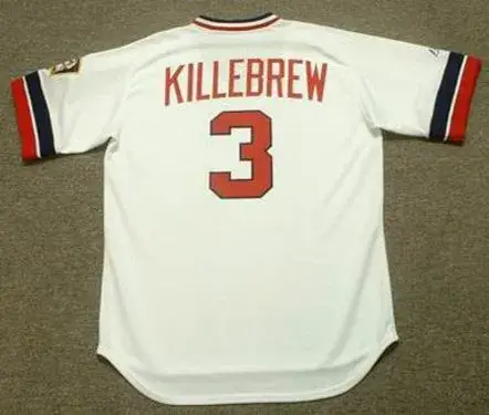 HARMON KILLEBREW Minnesota Twins 1974 Majestic Cooperstown Home Jersey 