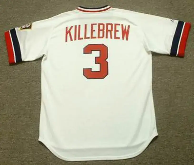 HARMON KILLEBREW Minnesota Twins 1974 Majestic Cooperstown Home Jersey 