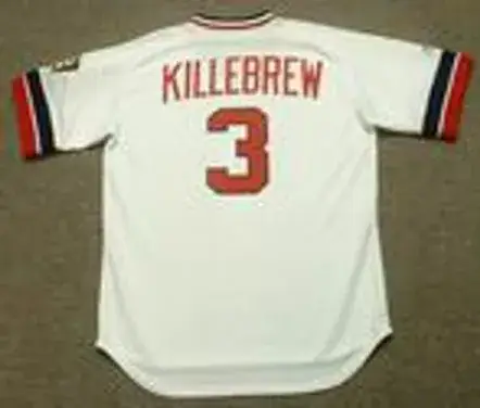 HARMON KILLEBREW Minnesota Twins 1974 Majestic Cooperstown Home Jersey 
