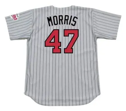 JACK MORRIS Minnesota Twins 1991 Majestic Throwback Away Baseball Jersey 