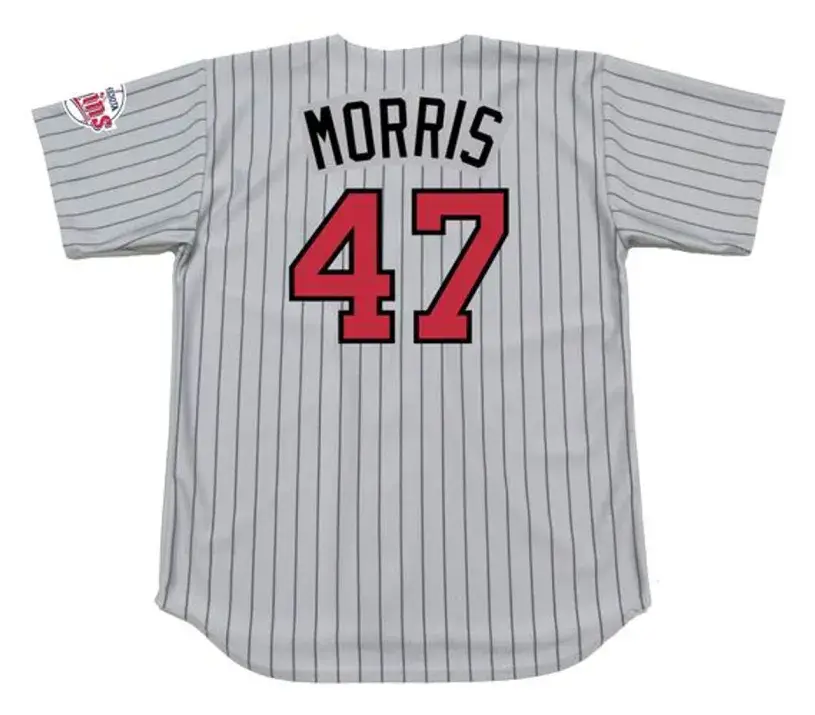 JACK MORRIS Minnesota Twins 1991 Majestic Throwback Away Baseball Jersey 