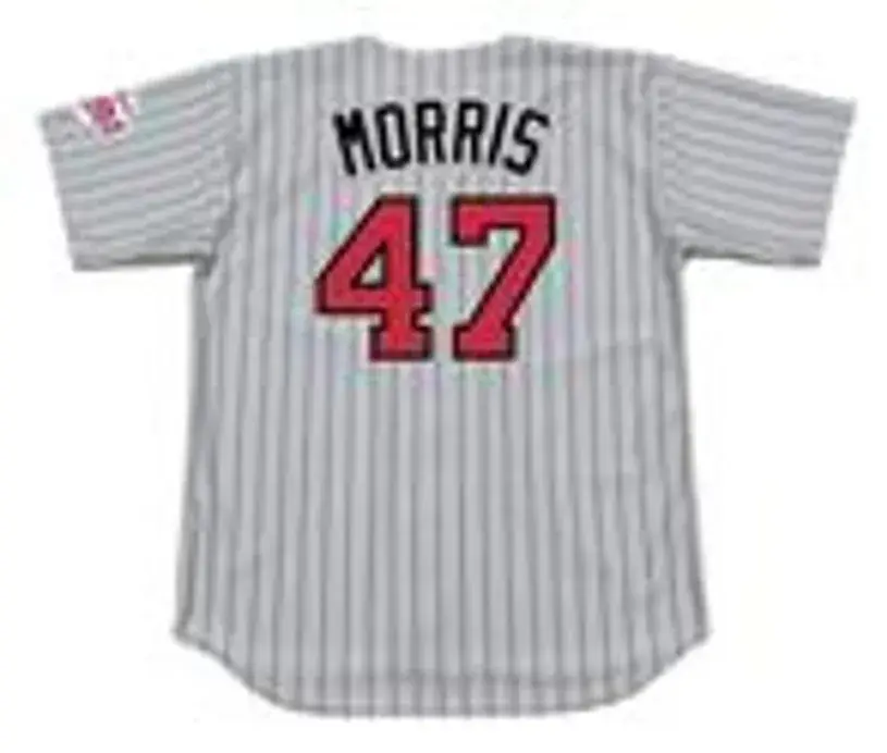 JACK MORRIS Minnesota Twins 1991 Majestic Throwback Away Baseball Jersey 