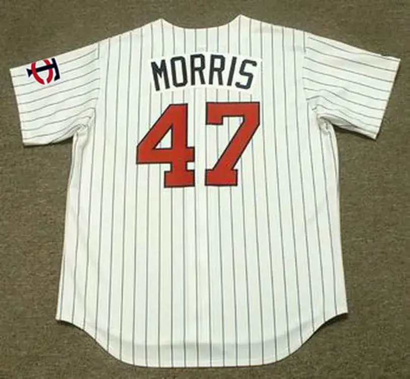 JACK MORRIS Minnesota Twins 1991 Majestic Throwback Home Baseball Jersey 