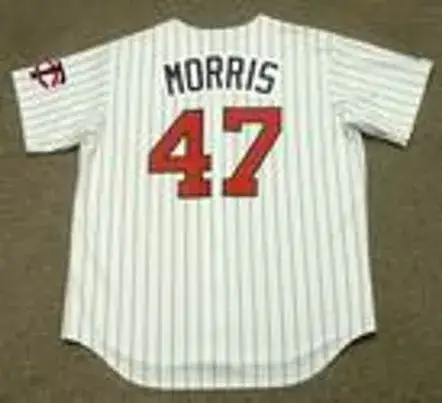 JACK MORRIS Minnesota Twins 1991 Majestic Throwback Home Baseball Jersey 