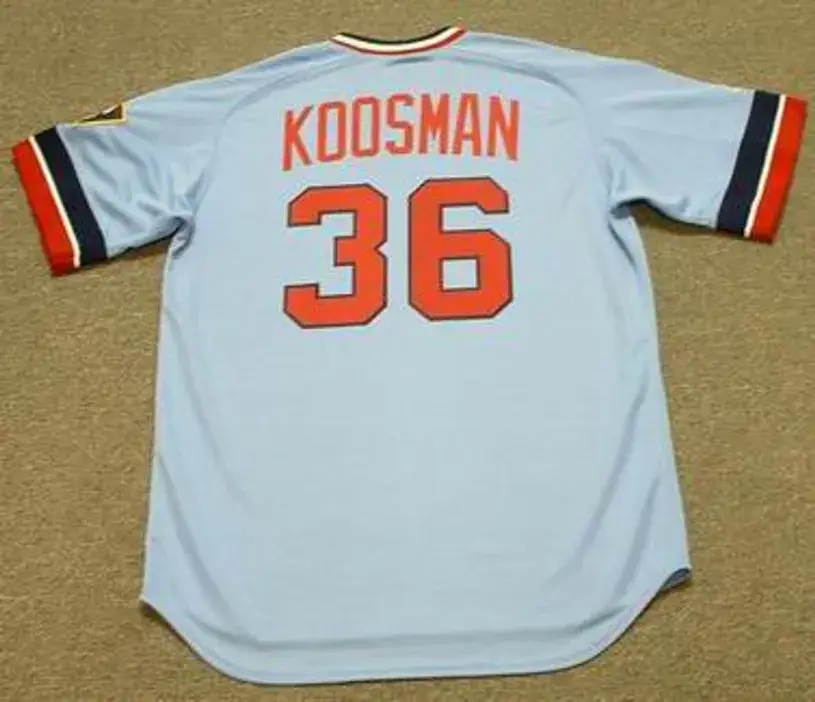 JERRY KOOSMAN Minnesota Twins 1979 Majestic Cooperstown Throwback Baseball Jersey 
