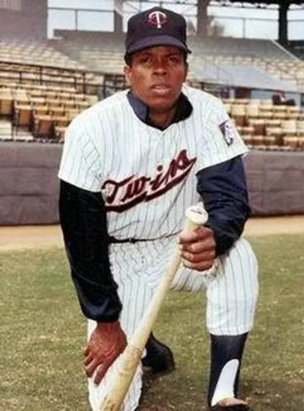 ROD CAREW Minnesota Twins 1969 Majestic Cooperstown Throwback Home Baseball Jersey 