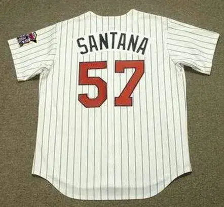 JOHAN SANTANA Minnesota Twins 2004 Majestic Throwback Home Baseball Jersey 