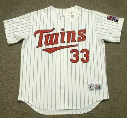JUSTIN MORNEAU Minnesota Twins 2008 Majestic Throwback Home Baseball Jersey