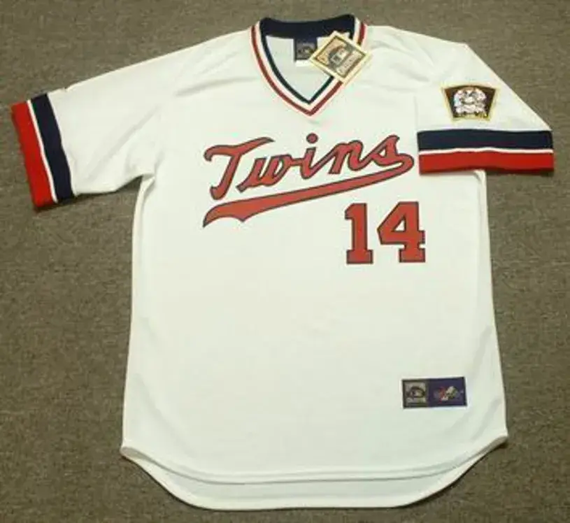 KENT HRBEK Minnesota Twins 1984 Majestic Cooperstown Throwback Home Jersey