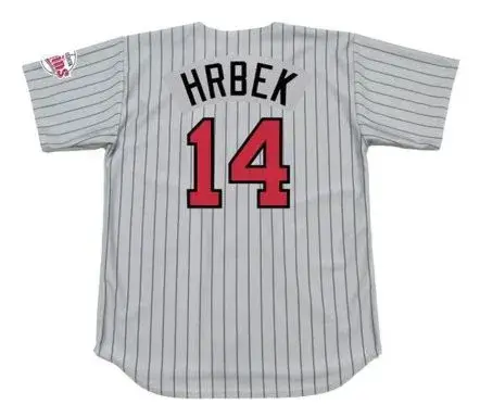 KENT HRBEK Minnesota Twins 1991 Majestic Throwback Away Baseball Jersey 
