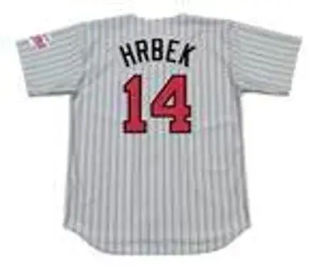KENT HRBEK Minnesota Twins 1991 Majestic Throwback Away Baseball Jersey 