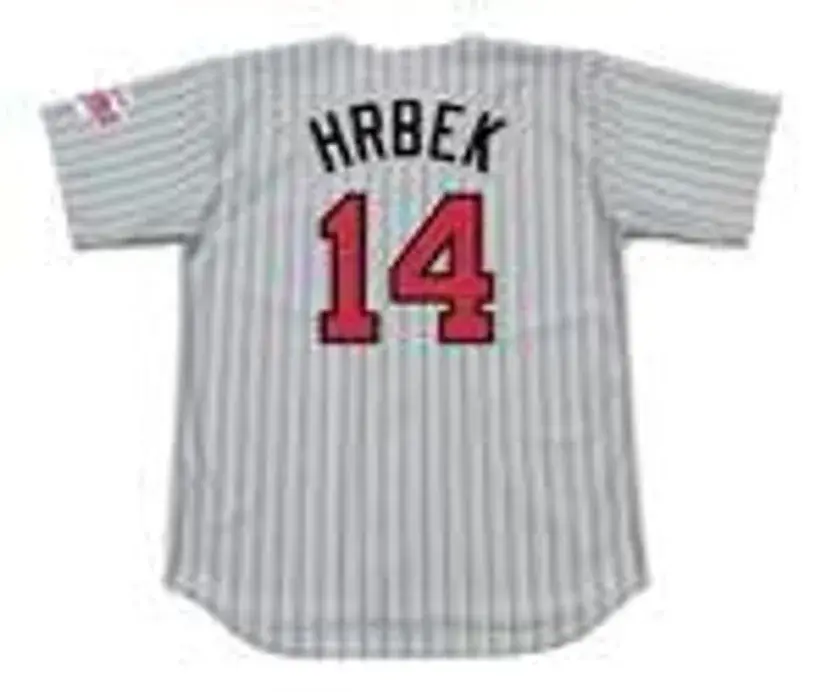 KENT HRBEK Minnesota Twins 1991 Majestic Throwback Away Baseball Jersey 