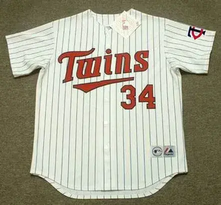 KIRBY PUCKETT Minnesota Twins 1991 Majestic Throwback Home Baseball Jersey