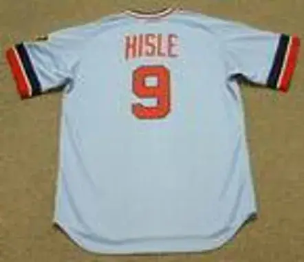 LARRY HISLE Minnesota Twins 1977 Majestic Cooperstown Throwback Baseball Jersey 