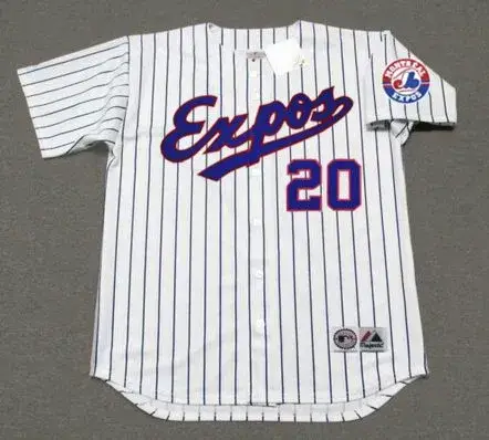 FRANK ROBINSON Montreal Expos 2002 Home Majestic Throwback Baseball Jersey