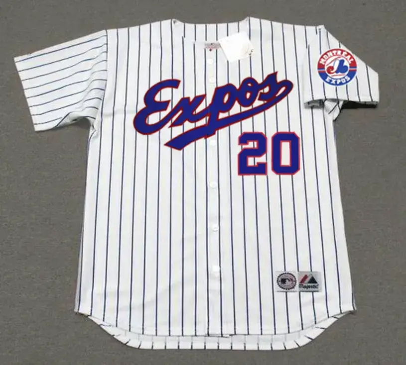 FRANK ROBINSON Montreal Expos 2002 Home Majestic Throwback Baseball Jersey