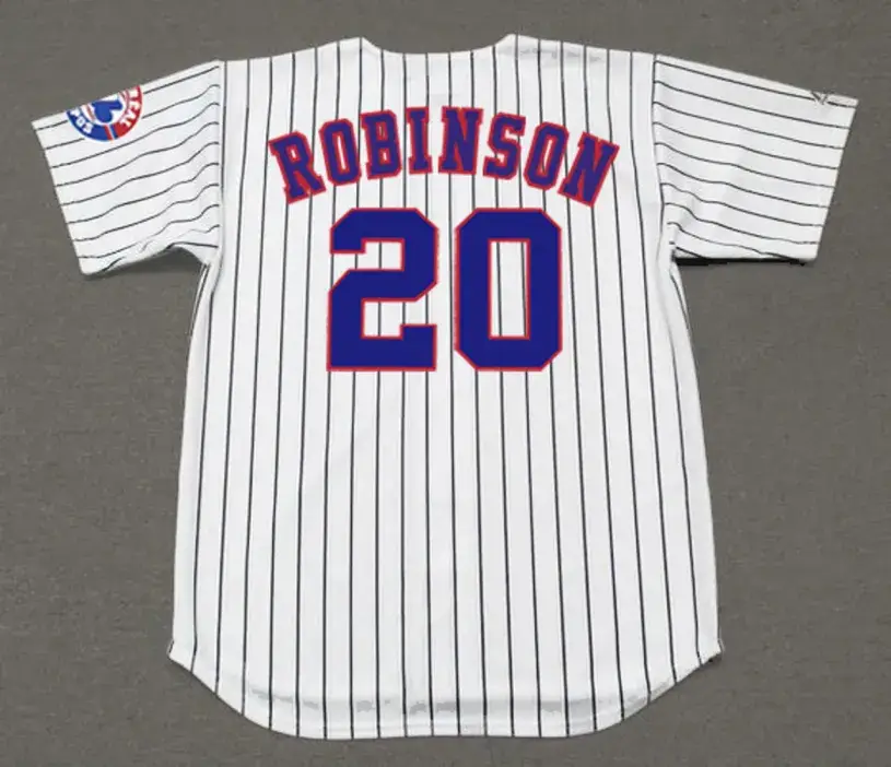 FRANK ROBINSON Montreal Expos 2002 Home Majestic Throwback Baseball Jersey 