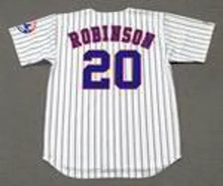 FRANK ROBINSON Montreal Expos 2002 Home Majestic Throwback Baseball Jersey 