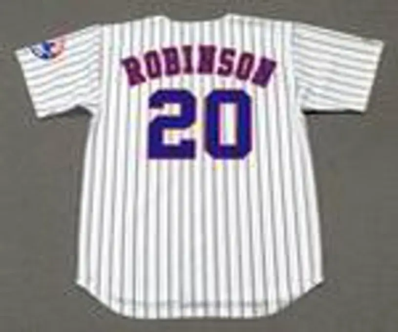 FRANK ROBINSON Montreal Expos 2002 Home Majestic Throwback Baseball Jersey 