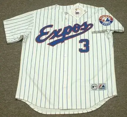 JOSE VIDRO Montreal Expos 2002 Majestic Throwback Home Baseball Jersey