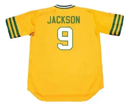 REGGIE JACKSON Oakland Athletics 1972 Majestic Cooperstown Throwback Jersey