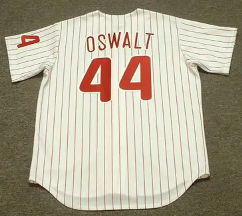 ROY OSWALT Philadelphia Phillies 2010 Majestic Throwback Home Baseball Jersey 