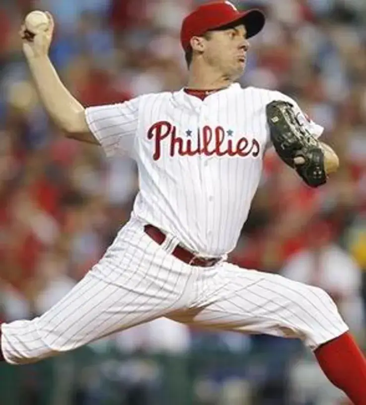 ROY OSWALT Philadelphia Phillies 2010 Majestic Throwback Home Baseball Jersey 