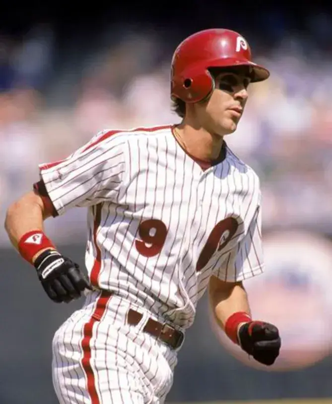 VON HAYES Philadelphia Phillies 1986 Home Majestic Throwback Baseball Jersey 