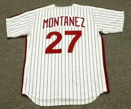 WILLIE MONTANEZ Philadelphia Phillies 1974 Home Throwback Baseball Jersey 