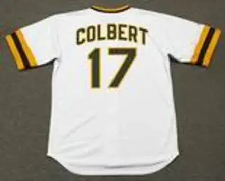 NATE COLBERT San Diego Padres 1974 Majestic Cooperstown Home Baseball Jersey 