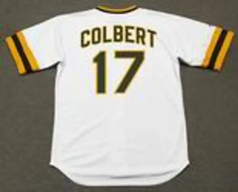 NATE COLBERT San Diego Padres 1974 Majestic Cooperstown Home Baseball Jersey 