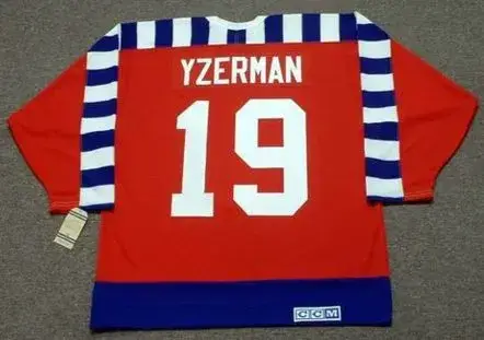 STEVE YZERMAN 1992 Campbell “All Star” CCM Vintage NHL Jersey 
