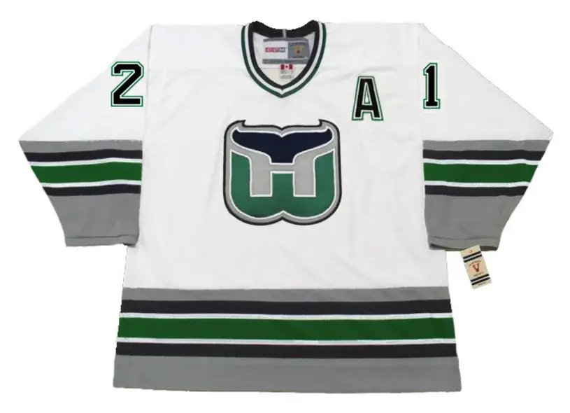 ANDREW CASSELS Hartford Whalers 1995 Home CCM Vintage NHL Hockey Jersey