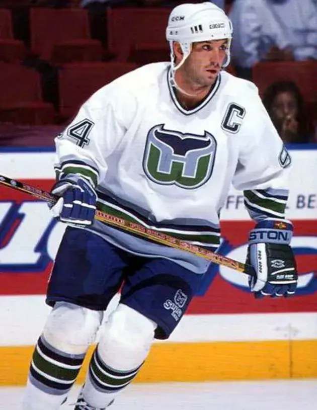 BRENDAN SHANAHAN Hartford Whalers 1995 Home CCM Vintage NHL Hockey Jersey 