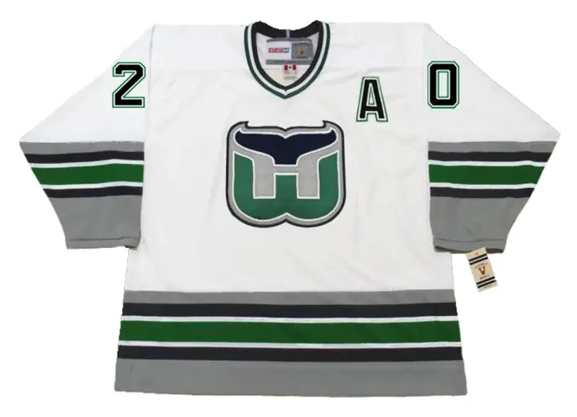 GLEN WESLEY Hartford Whalers 1995 Home CCM Vintage NHL Hockey Jersey