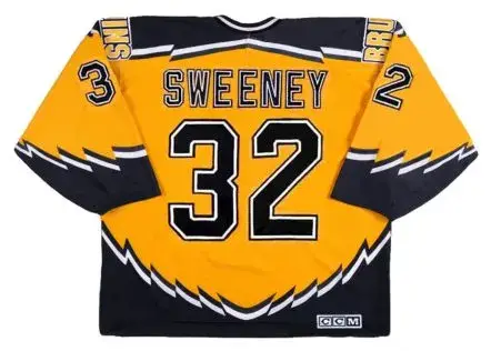 DON SWEENEY Boston Bruins 2002 Alternate CCM Throwback NHL Hockey Jersey 