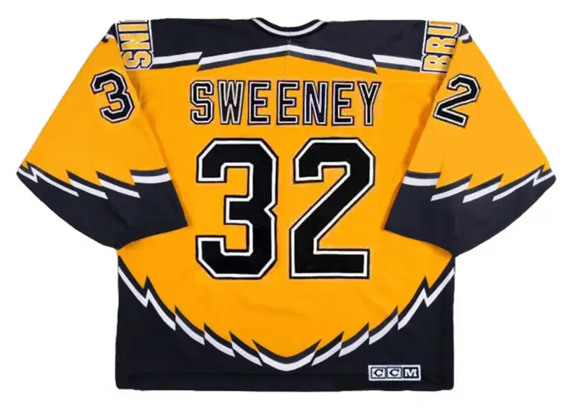 DON SWEENEY Boston Bruins 2002 Alternate CCM Throwback NHL Hockey Jersey 