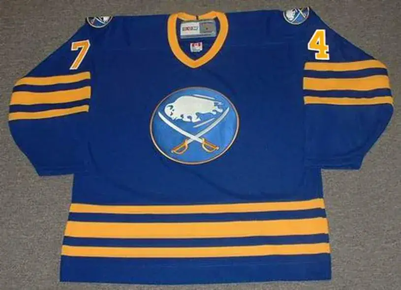 TARO TSUJIMOTO Buffalo Sabres 1970’s CCM Vintage Throwback Away NHL Hockey Jersey