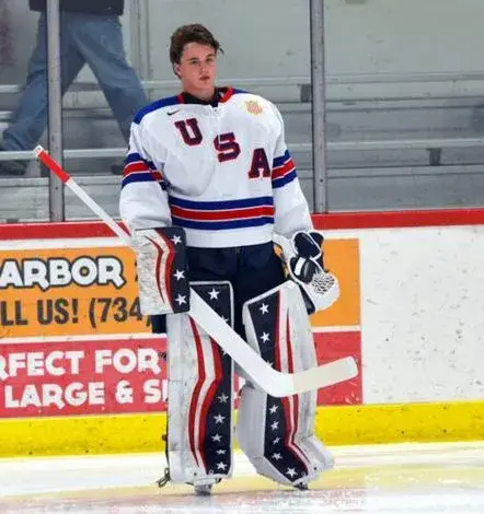 JAKE OETTINGER 2018 USA Nike Throwback Hockey Jersey 