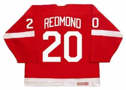 MICKEY REDMOND Detroit Red Wings 1972 Away CCM Vintage NHL Hockey Jersey 
