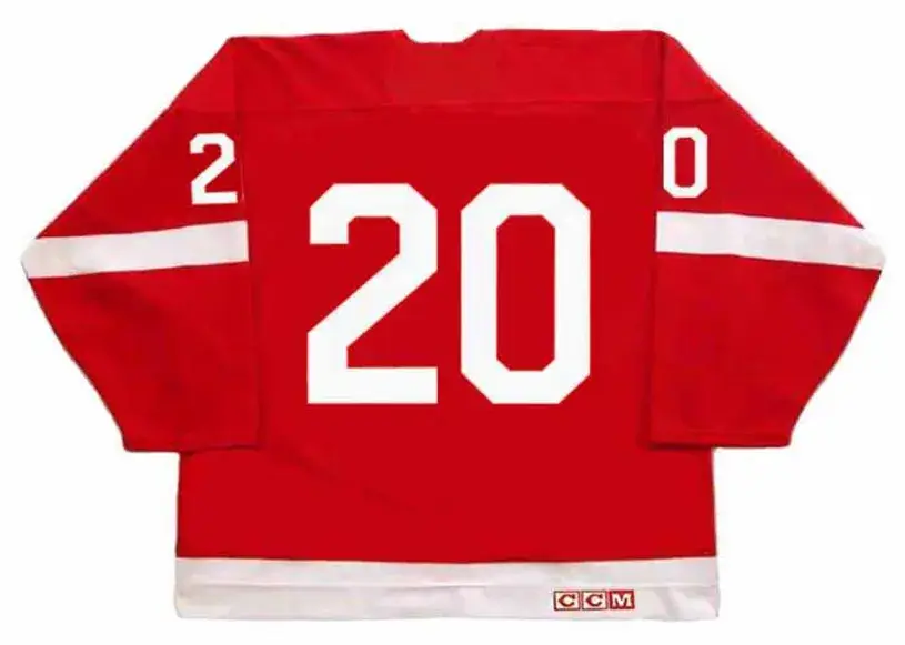 MICKEY REDMOND Detroit Red Wings 1972 Away CCM Vintage NHL Hockey Jersey 